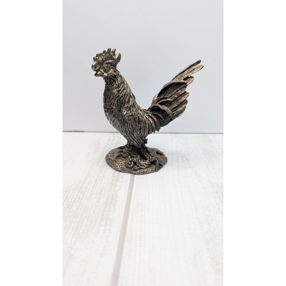 Vintage Rooster 925 Silver Zadok Arts Israel Figurine Sculpture